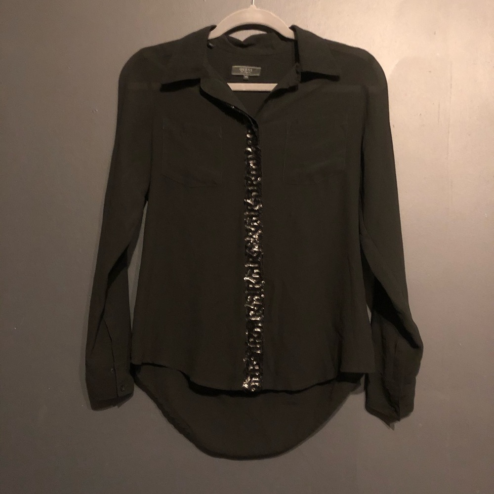 Guess Button Up